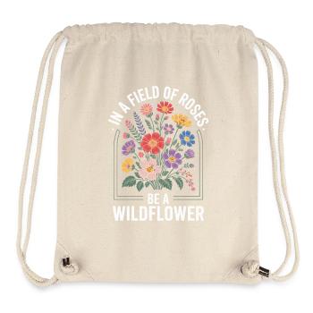 Flower meadow with wildflowers - Stanley/Stella Recycled Gym Bag - natural - Front