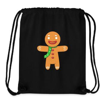 Gingerbread Christmas Gingerbread Man - Stanley/Stella Recycled Gym Bag - black - Front