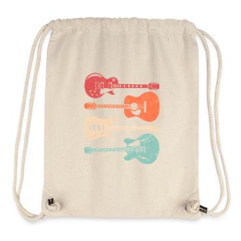 Coole Gitarristen Akustikgitarristen im Retro-Stil - Stanley/Stella recycelter Gym Bag - Naturweiß - Vorne