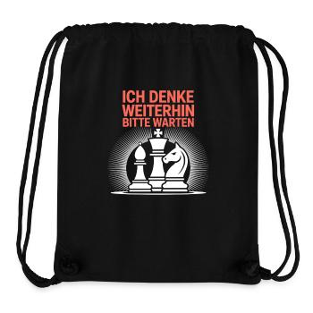 Schachmeister Schachspieler Schach Geschenk - Stanley/Stella recycelter Gym Bag - Schwarz - Vorne