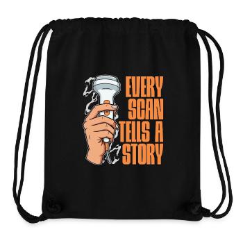 Sonographer Every Scan Tells A Story Sonography - Stanley/Stella recycelter Gym Bag - Schwarz - Vorne