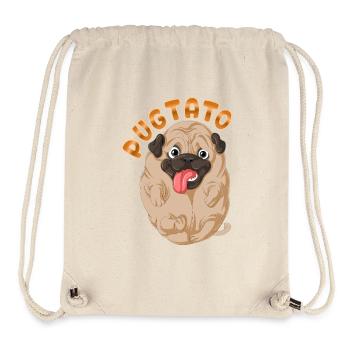 Pugtato Mops Kartoffel Lustig - Stanley/Stella recycelter Gym Bag - Naturweiß - Vorne