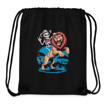 Lions and Skeleton Adventure Design - Stanley/Stella Recycled Gym Bag - black - Front