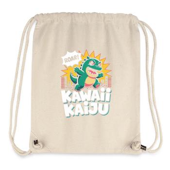 Kawaii Kaiju Pop Culture Esthétique Japonaise - Sac à cordon recyclé Stanley/Stella - blanc naturel - Devant