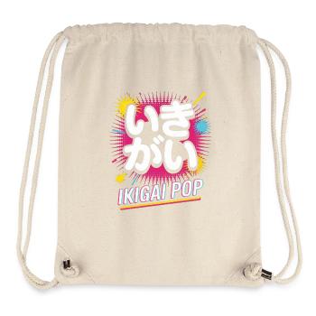 Ikigai Pop Culture Pop Esthétique japonaise - Sac à cordon recyclé Stanley/Stella - blanc naturel - Devant