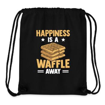 Belgische Waffeln Gebäck - Stanley/Stella recycelter Gym Bag - Schwarz - Vorne