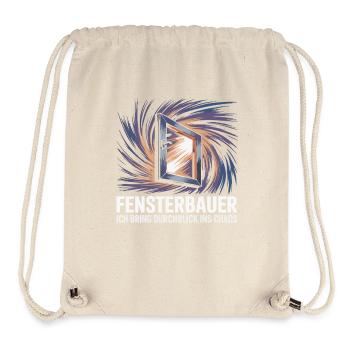 Window Maker Chaos Motif - Stanley/Stella Recycled Gym Bag - natural - Front