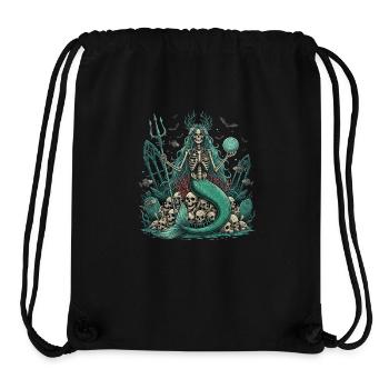 Occult Sea Mage with Skull - Stanley/Stella Recycled Gym Bag - black - Front