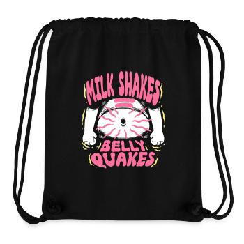 Lactose Intolerant Milk Shakes Belly Quakes - Stanley/Stella Recycled Gym Bag - black - Front