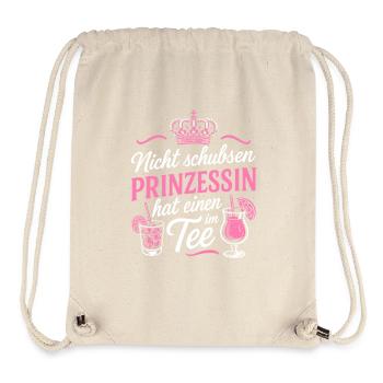 Don't push princess has one in her tea - Bachelor Party - Stanley/Stella Recycled Gym Bag - natural - Front