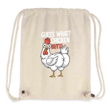 Huhn Butt Spruch Cartoon - Stanley/Stella recycelter Gym Bag - Naturweiß - Vorne