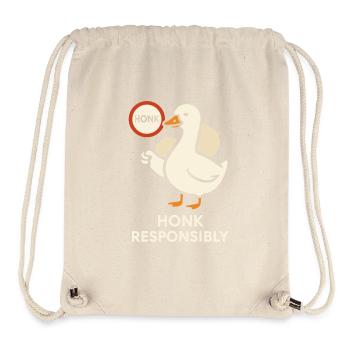 Funny Gänse Meme Chaos Honk Zertifiziert Albern - Stanley/Stella recycelter Gym Bag - Naturweiß - Vorne