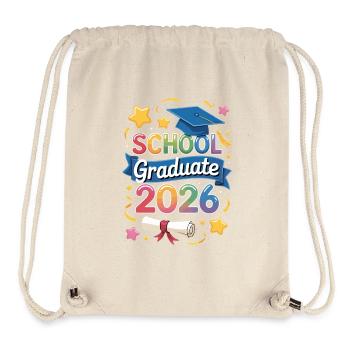 School Graduate 2026 Design - Stanley/Stella recycelter Gym Bag - Naturweiß - Vorne
