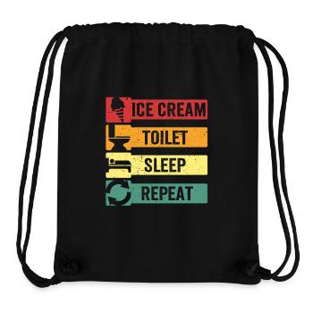 Lactose Intolerant Toilet Sleep - Stanley/Stella Recycled Gym Bag - black - Front