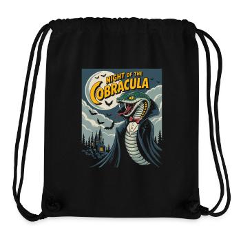 La nuit du cobra vampire suceur de sang Halloween - Sac à cordon recyclé Stanley/Stella - noir - Devant