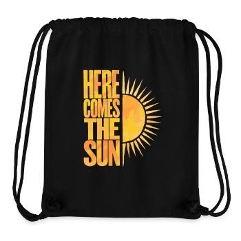 Here Comes The Sun Sonniges Retrodesign - Stanley/Stella recycelter Gym Bag - Schwarz - Vorne