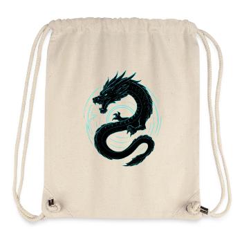 Neon Drache - Stanley/Stella recycelter Gym Bag - Naturweiß - Vorne