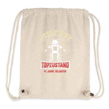41. Geburtstag Motorradfahrer Motorrad - Stanley/Stella recycelter Gym Bag - Naturweiß - Vorne