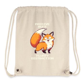 Flauschige Ablenkung | derpy Fuchs - Stanley/Stella recycelter Gym Bag - Naturweiß - Vorne