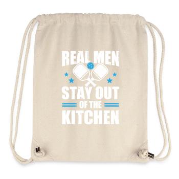 Pickleball Kitchen Ball Dinkball Dinker Cadeau - Sac à cordon recyclé Stanley/Stella - blanc naturel - Devant