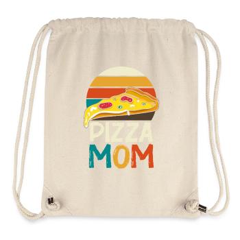 Pizza Mom Slice Retro - Stanley/Stella recycelter Gym Bag - Naturweiß - Vorne