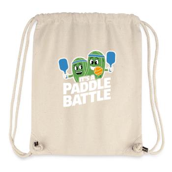 Paddleball Pickleball Geschenk Paddle Battle - Stanley/Stella recycelter Gym Bag - Naturweiß - Vorne