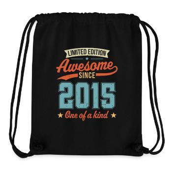 Awesome Since 2015 - Stanley/Stella Recycled Gym Bag - black - Front