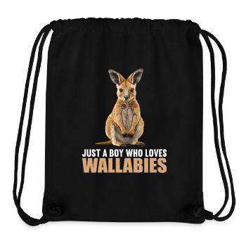 Wallabies Wallaby - Stanley/Stella Recycled Gym Bag - black - Front