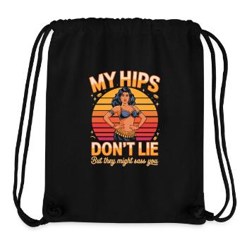 Neon Sonnenuntergang Hüftentanz - Stanley/Stella recycelter Gym Bag - Schwarz - Vorne