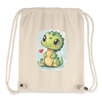 Dinosaure - Sac à cordon recyclé Stanley/Stella - blanc naturel - Devant