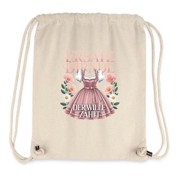 Ersatz Dirndl Der Wille Zählt Fest im Oktober - Stanley/Stella recycelter Gym Bag - Naturweiß - Vorne