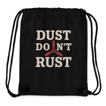 Ländliche Luftfahrt Landwirtschaft Pilotgeschenk - Stanley/Stella recycelter Gym Bag - Schwarz - Vorne