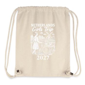 Voyage entre filles aux Pays-Bas 2027 - Sac à cordon recyclé Stanley/Stella - blanc naturel - Devant