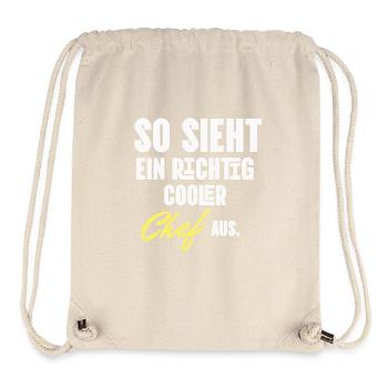 Voici à quoi ressemble un patron vraiment cool - Sac à cordon recyclé Stanley/Stella - blanc naturel - Devant