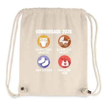 Bald Mama VORHERSAGE 2026 Lustiges - Stanley/Stella recycelter Gym Bag - Naturweiß - Vorne