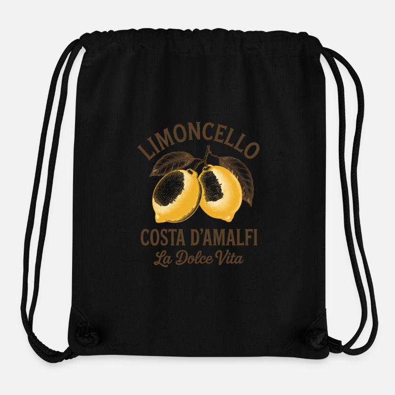 Limoncello Costa d’Amalfi La Dolce Vita - Sac à cordon recyclé Stanley/Stella - noir