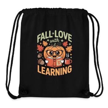 Fall In Love With Teaching Fall Teacher - Stanley/Stella Recycled Gym Bag - black - Front