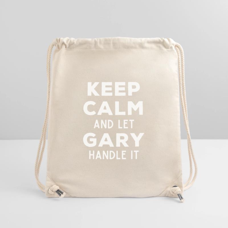 Keep Calm Let Gary Fix This Funny Saying Stanley/Stella Recycled Gym Bag