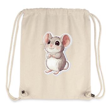 Maus - Stanley/Stella recycelter Gym Bag - Naturweiß - Vorne