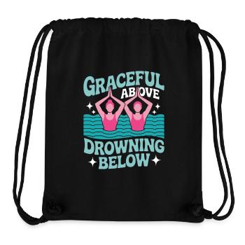 Synchronschwimmen Kunstschwimmen Wassersport - Stanley/Stella recycelter Gym Bag - Schwarz - Vorne