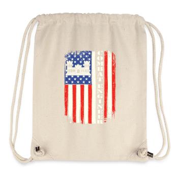 Kampfingenieur Mutiges patriotisches Militärzitat - Stanley/Stella recycelter Gym Bag - Naturweiß - Vorne