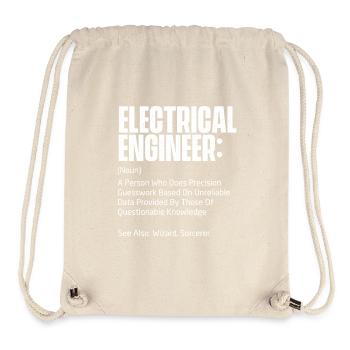Elektroingenieur Definition Lustiges MINT-Geschenk - Stanley/Stella recycelter Gym Bag - Naturweiß - Vorne