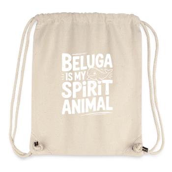 Beluga is My Spirit Animal - Stanley/Stella Recycled Gym Bag - natural - Front