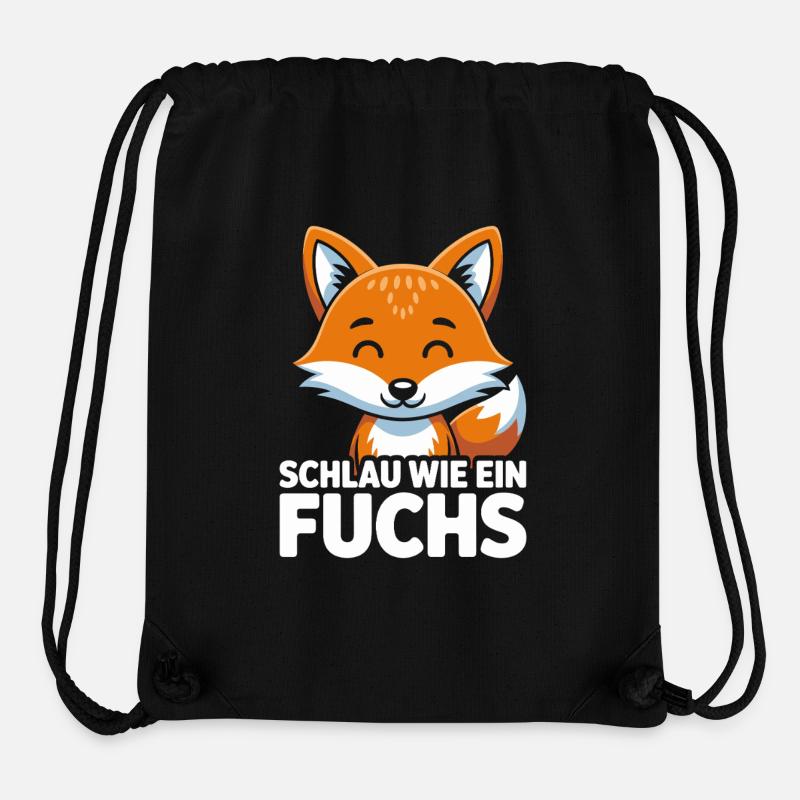 Smart as a fox Cute fox - Stanley/Stella Recycled Gym Bag - black