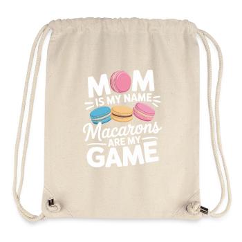 Macaron French Desserts - Stanley/Stella Recycled Gym Bag - natural - Front