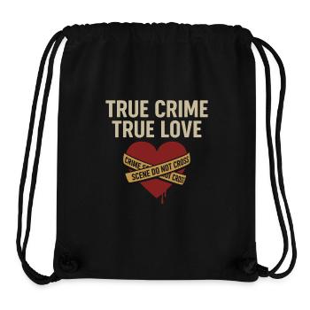 True Crime True Love – Perfektes Shirt für Krimi-F - Stanley/Stella recycelter Gym Bag - Schwarz - Vorne