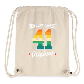 41 Geburtstag - Stanley/Stella recycelter Gym Bag - Naturweiß - Vorne