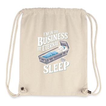 Eternal Sleep Coffin Motif - Halloween - Stanley/Stella Recycled Gym Bag - natural - Front