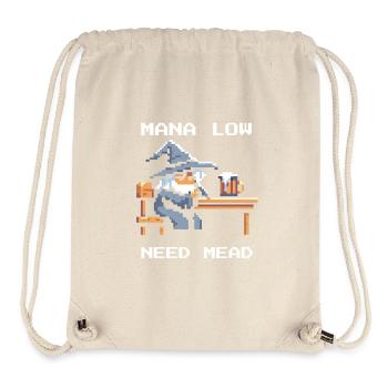 Mana empty? Mead helps! | Wizard RPG Joke - Stanley/Stella Recycled Gym Bag - natural - Front