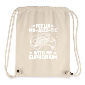 Baritone Player Feelin Ma-Jazz-Tic With Euphonium - Stanley/Stella Recycled Gym Bag - natural - Front